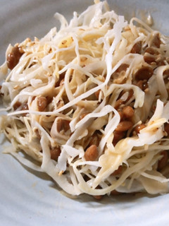 超簡単☆やみつき納豆キャベツサラダ☆-レシピのメイン写真