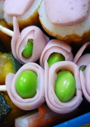 お弁当☆枝豆を魚肉ソーセージでまきまき♪-レシピのメイン写真