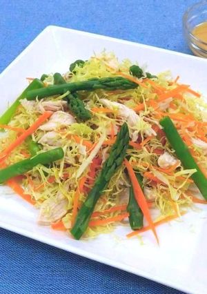 春野菜と蒸し鶏のサラダ-レシピのメイン写真