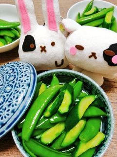 スナップえんどうの浅漬け-レシピのメイン写真