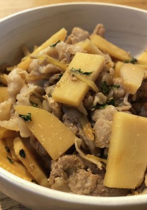 筍と豚肉の甘辛木の芽炒め☆無添加-レシピのメイン写真
