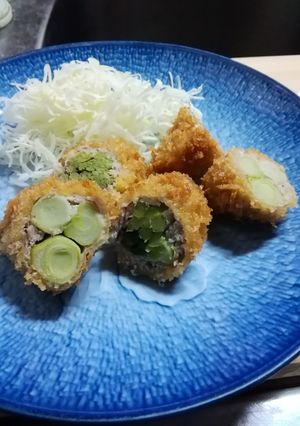 タラノメの巻きカツ-レシピのメイン写真