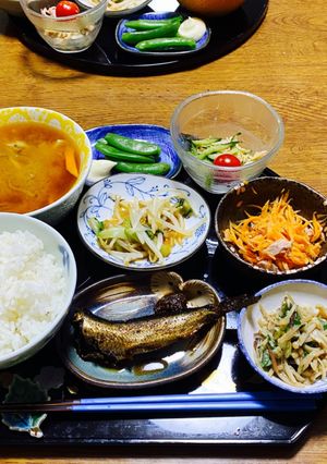 小さなおかず定食(いわしの梅煮)-レシピのメイン写真