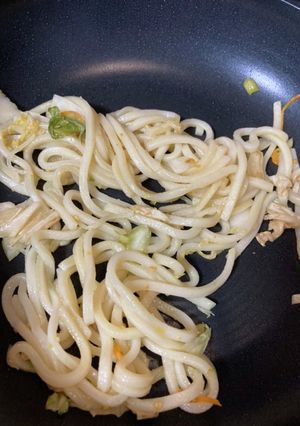 白菜の漬け物焼うどん〜柚子胡椒味〜-レシピのメイン写真