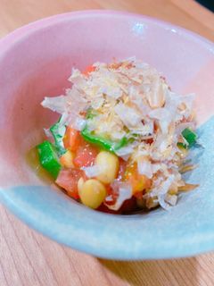 簡単!トマトオクラ納豆の和え物-レシピのメイン写真