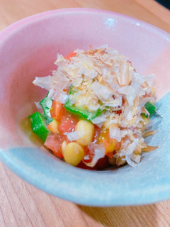 簡単!トマトオクラ納豆の和え物-レシピのメイン写真