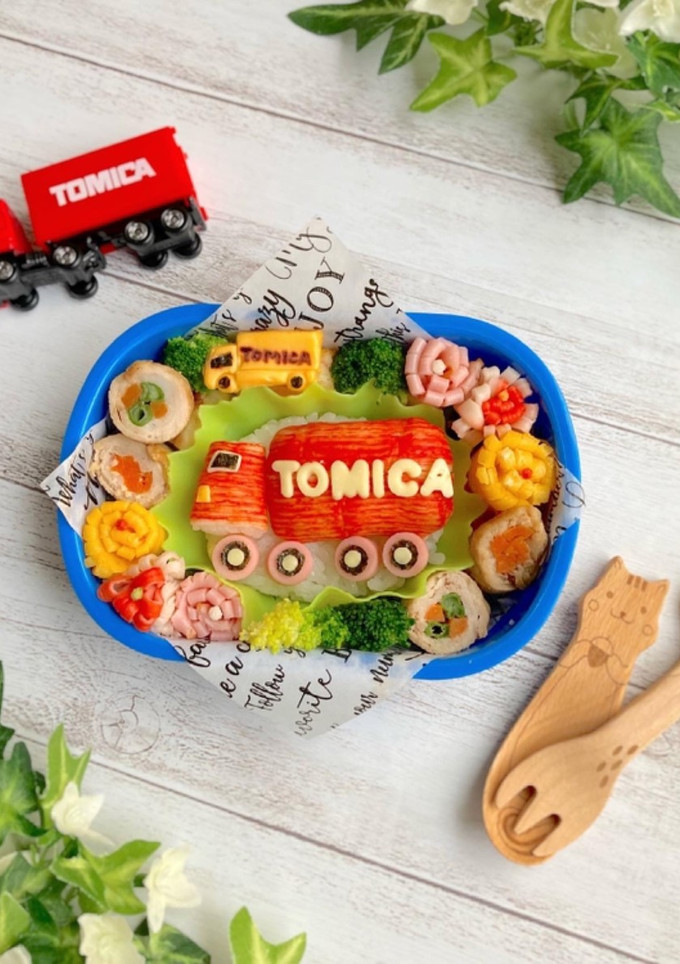 簡単☆お弁当☆車☆幼稚園☆キャラ弁当-レシピのメイン写真