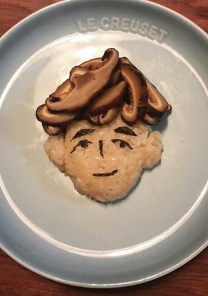 キャラ弁＊干し椎茸で＊干井椎太-レシピのメイン写真