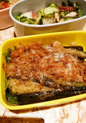 簡単長ナスの揚げ煮浸し-レシピのメイン写真