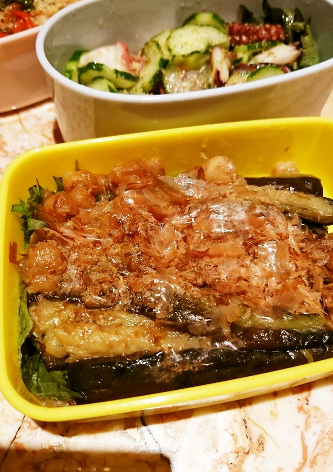 簡単長ナスの揚げ煮浸し-レシピのメイン写真