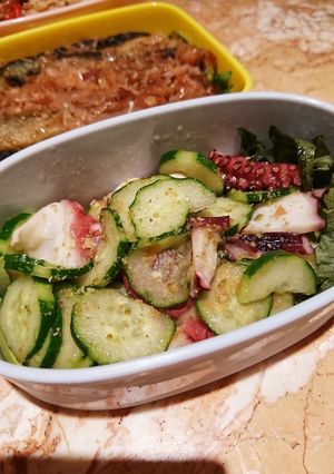 梅酢タコとキュウリの梅肉和え-レシピのメイン写真