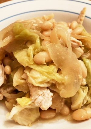豆と鶏肉の味噌煮-レシピのメイン写真