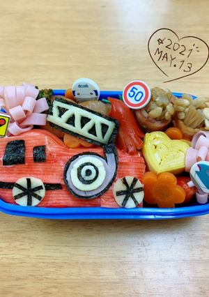 しょうぼう車〜キャラ弁-レシピのメイン写真