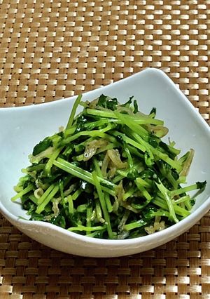 豆苗とカリカリじゃこのサッと炒め-レシピのメイン写真