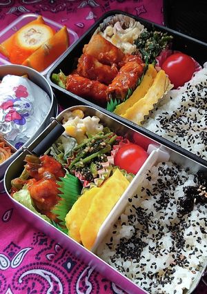❜21/5/13　ポークチャップ弁当-レシピのメイン写真