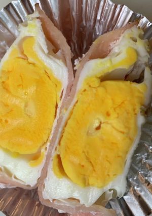 #簡単#レンジでハム玉子#弁当#朝ごはん-レシピのメイン写真