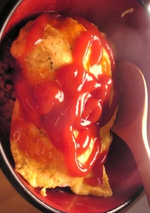 キャベツとチーズと鶏肉と玄米のオムライス-レシピのメイン写真