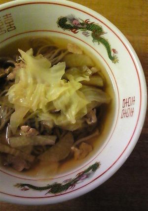 なんでも野菜の温蕎麦-レシピのメイン写真