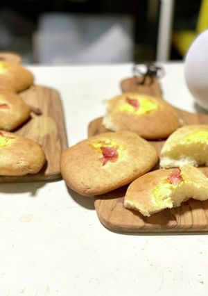 簡単！ホケミでベーコンマヨパン♪-レシピのメイン写真