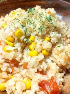 フライパン不要!炊飯器でトマトピラフ-レシピのメイン写真