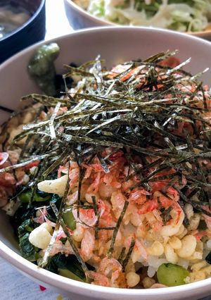 長野県民おすすめ♡わさび醤油の野沢菜めし-レシピのメイン写真