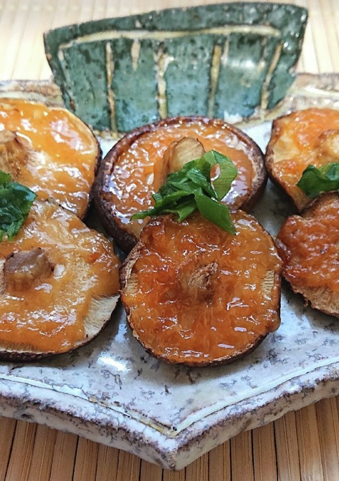 じゅわる旨さ♪トースターで椎茸の味噌焼き-レシピのメイン写真
