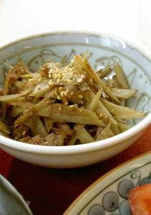 牛肉とごぼうのきんぴら（透析食）-レシピのメイン写真