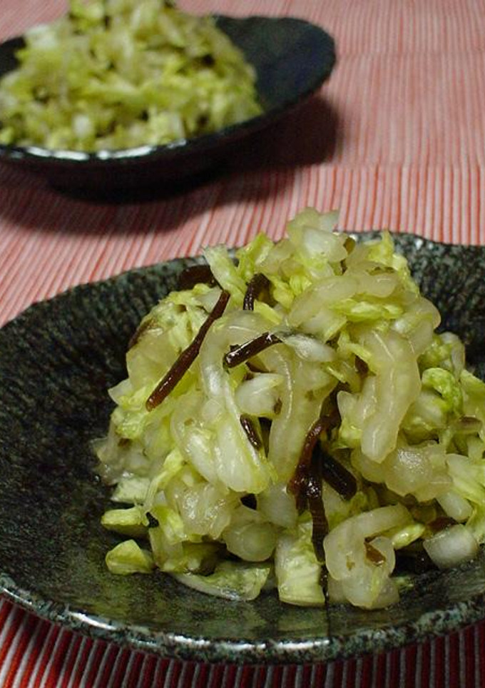 白菜の塩昆布和え☆柚子胡椒風味-レシピのメイン写真