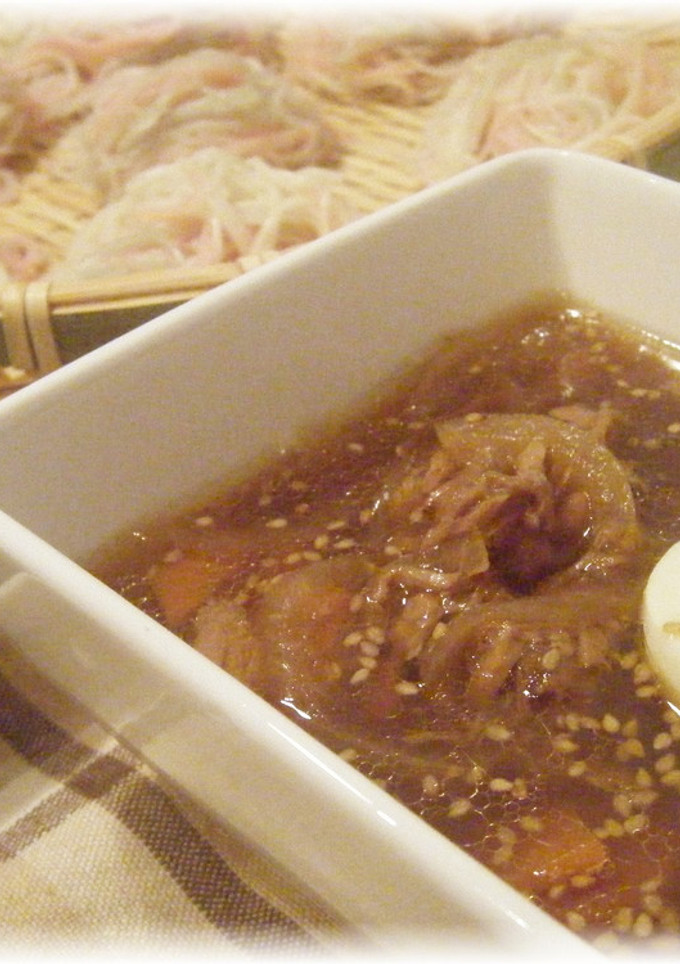 とろとろ玉ねぎとシーチキンのつけそうめん-レシピのメイン写真