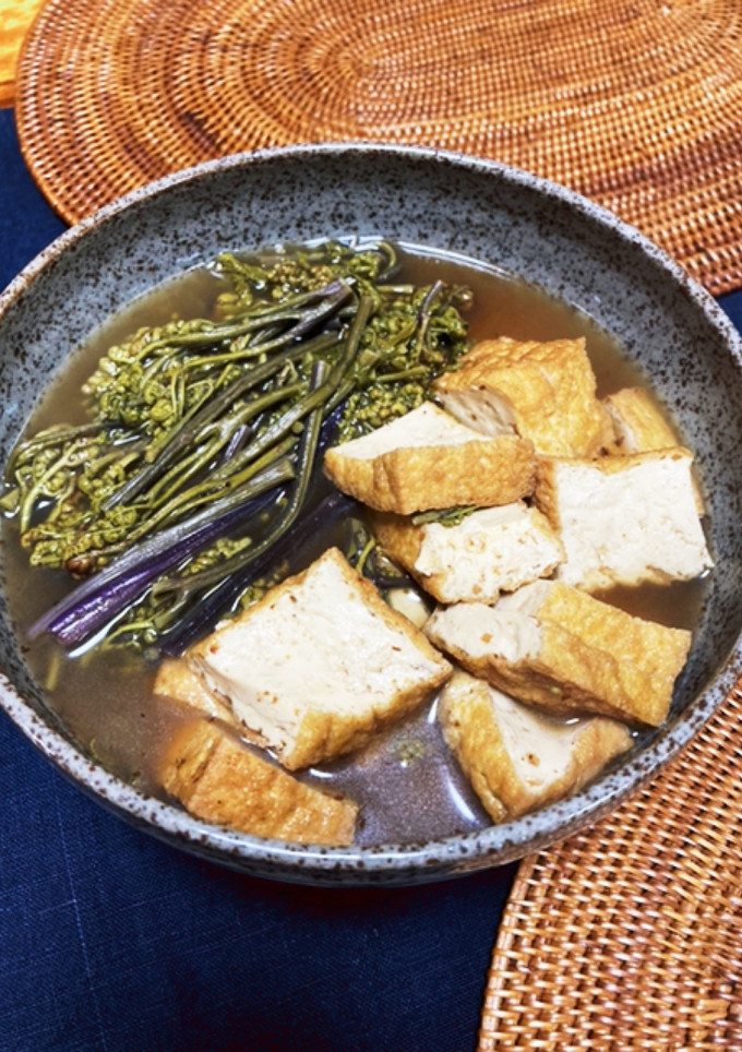 わらびと厚揚げの煮物-レシピのメイン写真