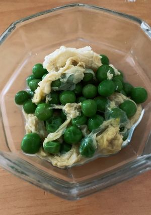 楽ちんおかず！えんどう豆の卵とじ-レシピのメイン写真