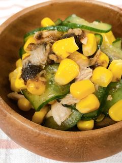 佃煮バターとコーンのサラダ-レシピのメイン写真
