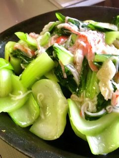 青梗菜とカニカマの中華炒め-レシピのメイン写真
