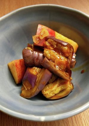ナスとリンゴの和え物-レシピのメイン写真