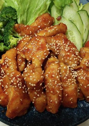 簡単鶏胸肉で♪ピリ甘辛チキンスティク♪-レシピのメイン写真