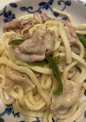 アレンジ焼うどん＜チーズ焼きうどん☆＞-レシピのメイン写真
