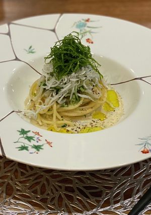 夏に爽やかポン酢ヨーグルトの冷製パスタ-レシピのメイン写真