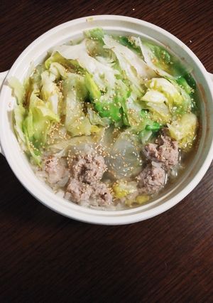 簡単☆肉団子のレタス鍋-レシピのメイン写真