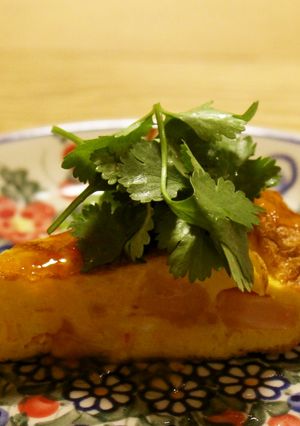 海老とパクチーのフリッタータ-レシピのメイン写真
