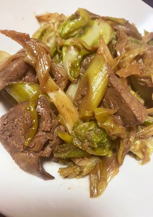 レバーと野菜炒め-レシピのメイン写真