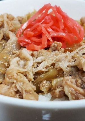 豚バラ薄切り肉で作る豚丼-レシピのメイン写真