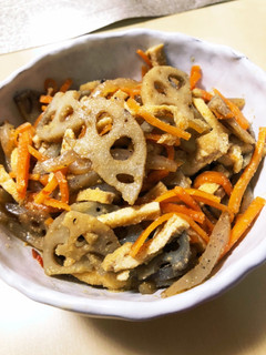 五目きんぴら！ほっこり優しい味です。-レシピのメイン写真