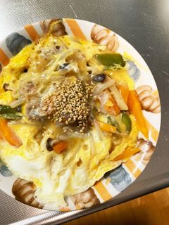 全てレンジ梅わさびダレ炒め味豚平焼き風-レシピのメイン写真