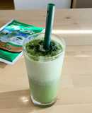 抹茶フラペチーノ風をかき氷機で再現