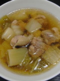 白菜と鶏肉のニンニクスープ-レシピのメイン写真