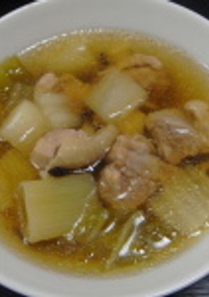 白菜と鶏肉のニンニクスープ-レシピのメイン写真