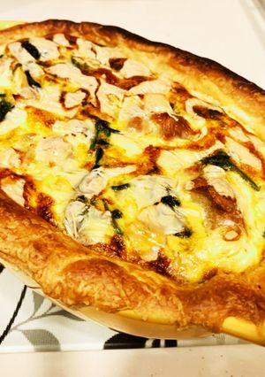 鶏肉とほうれん草のキッシュ-レシピのメイン写真