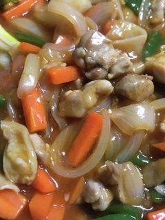 時短♪簡単♪鶏モモ肉の酢豚風炒め(酢鷄)-レシピのメイン写真