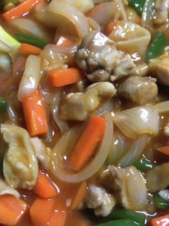 時短♪簡単♪鶏モモ肉の酢豚風炒め(酢鷄)-レシピのメイン写真