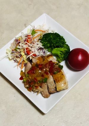 鶏肉のカルパッチョ　鶏肉のマリネ-レシピのメイン写真
